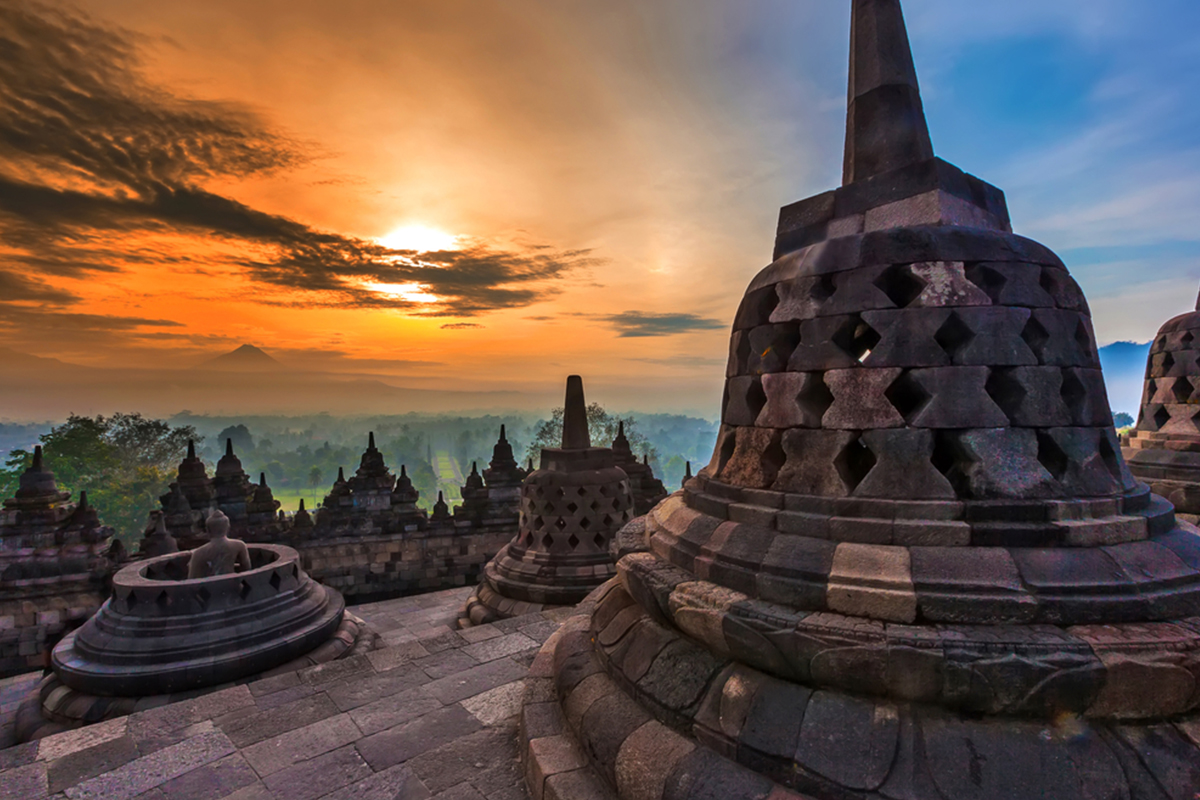 Borobudur java lonely Borobudur java lonely